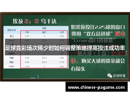 足球竞彩场次稀少时如何调整策略提高投注成功率