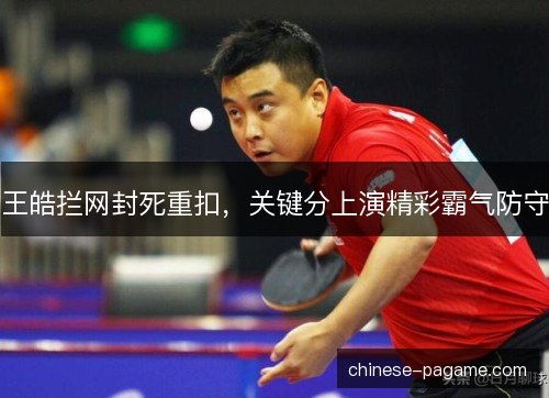 王皓拦网封死重扣，关键分上演精彩霸气防守